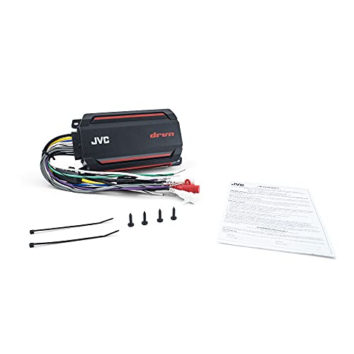 JVC KS-DR2004D 4-Channel Compact Digital Amplifier (600W) for Car, Marine, UTV & Motorsport Vehicles, Solid Corrosion-Resistant Aluminum Chassis, IPX6, IPX7 & IP6X Certified and Vibration-Proof JVC KS-DR2004D 4-Channel Compact Digital Amplifier (600W) for Car, Marine, UTV & Motorsport Vehicles, Solid Corrosion-Resistant Aluminum Chassis, IPX6, IPX7 & IP6X Certified and Vibration-Proof